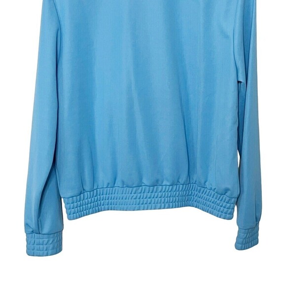 Sporty & Rich NWT Logo Track Jacket Women’s Size Medium Blue Zip Up Pockets - Picture 7 of 12